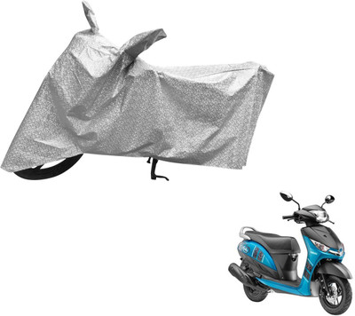 MOCKHE Waterproof Two Wheeler Cover for Yamaha(Alpha, Silver)