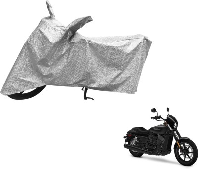 Auto Hub Waterproof Two Wheeler Cover for Harley Davidson(Silver)