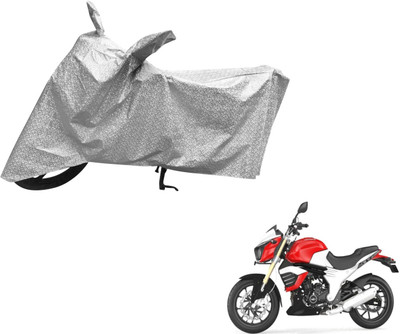 Auto Hub Waterproof Two Wheeler Cover for Mahindra(Mojo, Silver)