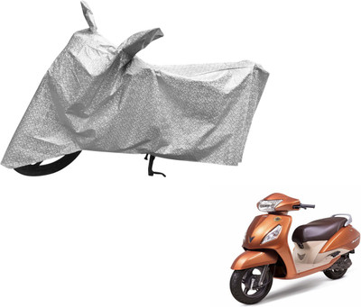 MOCKHE Waterproof Two Wheeler Cover for TVS(Jupiter, Silver)