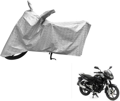 Auto Hub Waterproof Two Wheeler Cover for Bajaj(Pulsar 150, Silver)