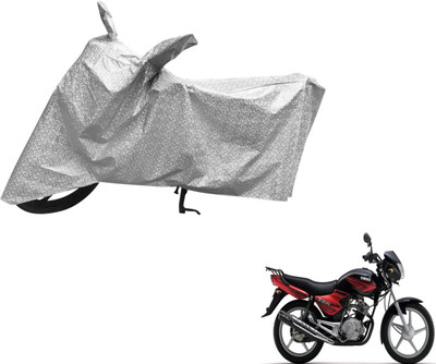 Auto Hub Waterproof Two Wheeler Cover for Yamaha(YBR 125, Silver)
