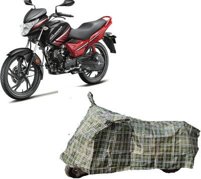 ANLOPE Two Wheeler Cover for Hero(Glamour FI, Green)