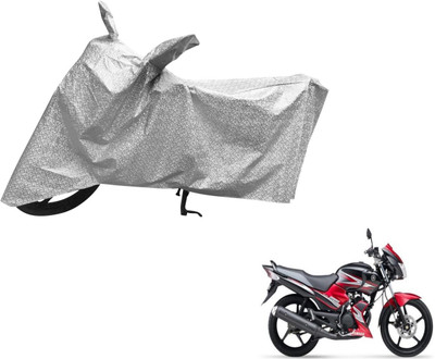 Auto Hub Waterproof Two Wheeler Cover for Yamaha(SS 125, Silver)