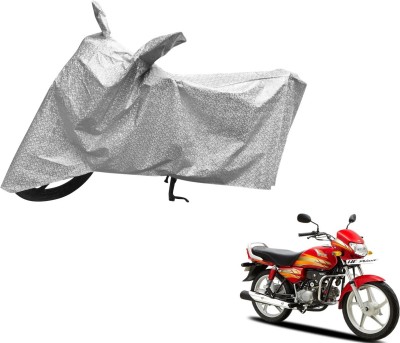Auto Hub Waterproof Two Wheeler Cover for Hero(HF Deluxe, Silver)