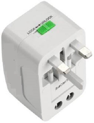 Buy Genuine Compact Sized And Light Weight Travel Charger Worldwide Adaptor(White)