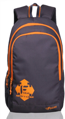 F Gear Castle V2 Rugged Base 24 L Backpack(Orange, Grey)