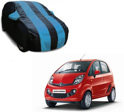 Flipkart SmartBuy Car Cover For Tata Nano Genx (With Mirror Pockets)(Blue, Black, For 2005 Models)