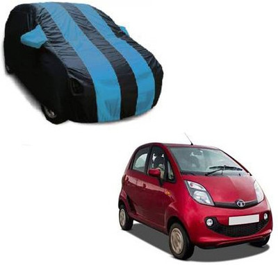 Flipkart SmartBuy Car Cover For Tata Nano (With Mirror Pockets)(Blue, Black, For 2017 Models)