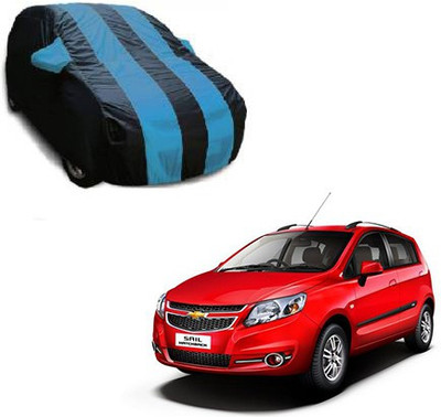 Flipkart SmartBuy Car Cover For Chevrolet Sail UVA (With Mirror Pockets)(Blue, Black, For 2017 Models)