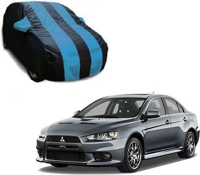Flipkart SmartBuy Car Cover For Mitsubishi Lancer (With Mirror Pockets)(Blue, Black, For 2017 Models)