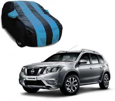 Flipkart SmartBuy Car Cover For Nissan Terrano (With Mirror Pockets)(Blue, Black, For 2011 Models)