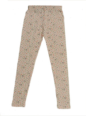 IndiWeaves Legging For Girls(Beige Pack of 1)