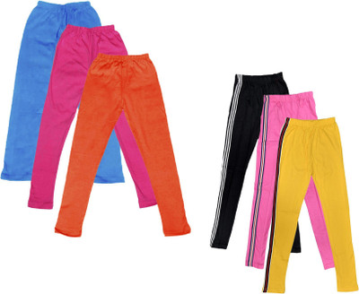 Indistar Legging For Girls(Multicolor Pack of 6)