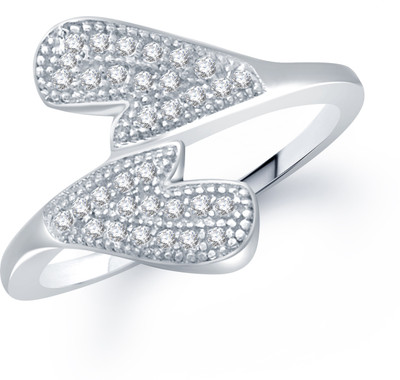 84% OFF on VK Jewels Fancy 'H' Shaped Shaped for Women and Girls Alloy Cubic Zirconia Rhodium Plated Ring 84% OFF on VK Jewels Fancy 'H' Shaped Shaped for Women and Girls Alloy Cubic Zirconia Rhodium Plated Ring