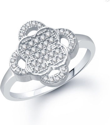 88% OFF on VK Jewels Lavish Micro Pave Setting (CZ) Shaped for Women and Girls Alloy Cubic Zirconia Rhodium Plated Ring