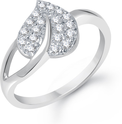 63% OFF on VK Jewels Cute Heart Shaped for Women and Girls Alloy Cubic Zirconia Gold Plated Ring