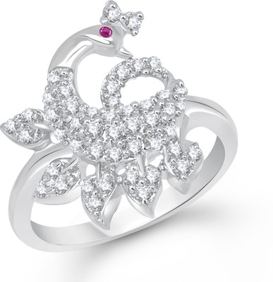 89% OFF on VK Jewels Delightful Mayur Shaped for Women and Girls Alloy Cubic Zirconia Gold Plated Ring