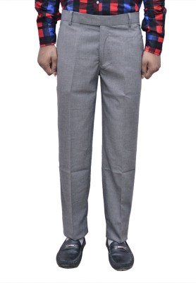 Indistar Relaxed Men Grey Trousers