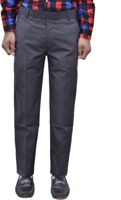 IndiWeaves Relaxed Men Black Trousers