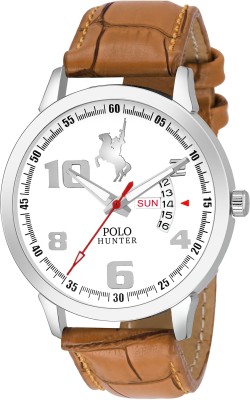 POLO HUNTER Day And Date Analog Watch  - For Men