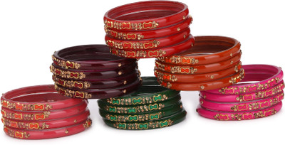 AFAST Glass Bangle Set(Pack of 10)