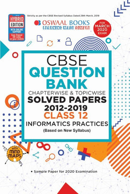 Oswaal Cbse Question Bank Class 12 Informatics Practices (New Syllabus) Chapterwise & Topicwise(English, Paperback, unknown)