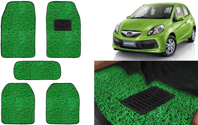 Auto Kite Plastic, PVC, Vinyl Standard Mat For  Honda Brio(Green)