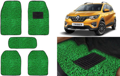 Auto Kite Plastic, PVC, Vinyl Standard Mat For  Renault Triber(Green)