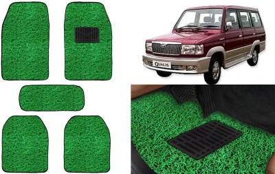 Auto Kite Plastic, PVC, Vinyl Standard Mat For  Toyota Qualis(Green)