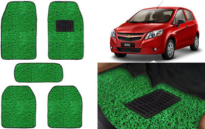 Auto Kite Plastic, PVC, Vinyl Standard Mat For  Chevrolet Sail Hatchback(Green)