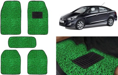 Auto Kite Plastic, PVC, Vinyl Standard Mat For  Hyundai Verna Fluidic(Green)