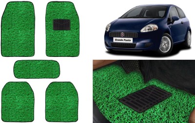 Auto Kite Plastic, PVC, Vinyl Standard Mat For  Fiat Grand Punto(Green)