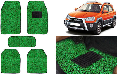 Auto Kite Plastic, PVC, Vinyl Standard Mat For  Toyota Etios Cross(Green)