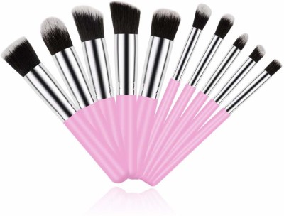 vnz Beauty Cosmetics Brush Set for Face Makeup Brushes Kit, Pack of 10(Pack of 10)