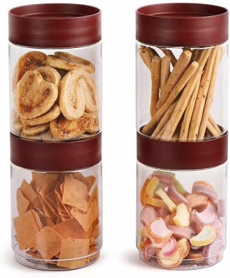 cello Plastic Grocery Container  - 1500 ml(Pack of 4, Maroon)