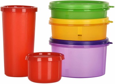 Cutting EDGE Polypropylene Grocery Container  - 535 ml, 290 ml, 190 ml, 310 ml, 150 ml(Pack of 5, Multicolor)