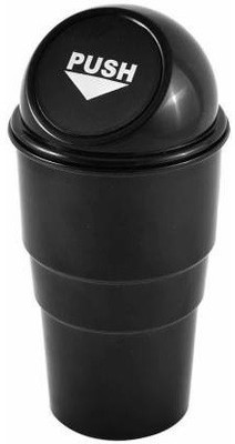 ATMAN Mini Car Dustbin Trash Bin Rubbish/Compact Car Garbage Bin/Car Storage Bucket Trash Box/Dust Case Holder Bin/Car Ashtray Universal Traveling Portable Mini Car Trash (Pack of 1) Car Trash Bin Bag