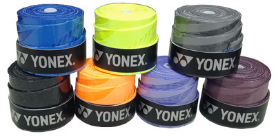 YONEX Over Grip LE ET 904 E Smooth Tacky(Red, Black, Yellow, Brown, Purple, Pack of 7)