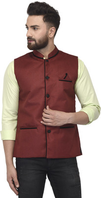 ABH Lifestyle Sleeveless Solid Men Jacket