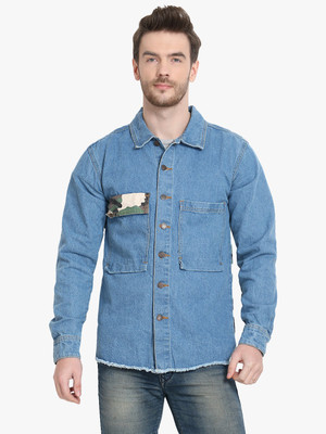 KOTTY Full Sleeve Printed Men Denim Jacket