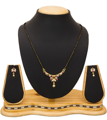 LUXOR Alloy Gold-plated Multicolor Jewellery Set(Pack of 1)