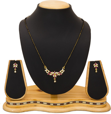 LUXOR Alloy Gold-plated Multicolor Jewellery Set(Pack of 1)