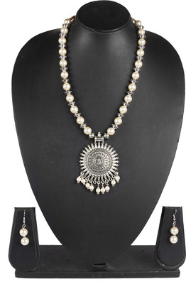 Shining Jewel Alloy Silver Silver Jewellery Set(Pack of 1)