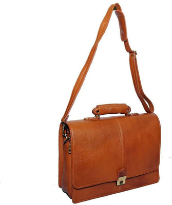 C Comfort 15.6 inch Laptop Messenger Bag(Tan)
