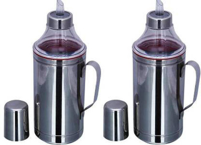 PROJAIN STEEL 1000 ml Cooking Oil Dispenser Set(Pack of 2)
