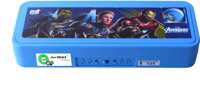 AneriDEALS 1 Avengers Art Plastic Pencil Box(Set of 5, Blue)