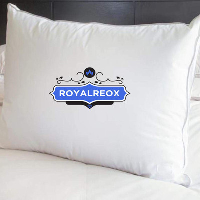 ROYALREOX Polyester Fibre Solid Sleeping Pillow Pack of 1(White)