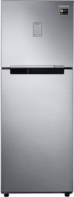 Samsung 253 L Frost Free Double Door 3 Star (2020) Refrigerator  (Elegant Inox, RT28T3483S8/HL)