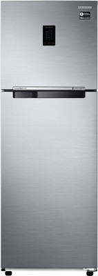Samsung 345 L Frost Free Double Door 3 Star (2020) Convertible Refrigerator(Elegant Inox, RT37T4513S8/HL)